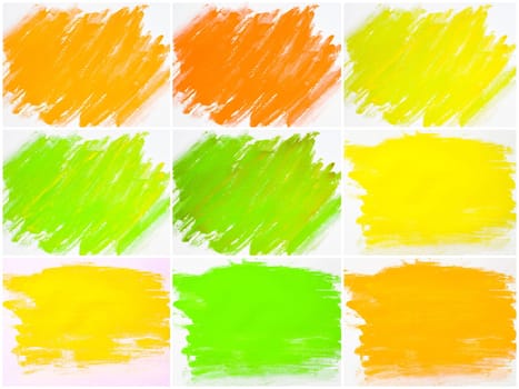 Photo collage of abstract water color textured backgrounds