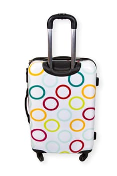 Travel trolley cropped on white background