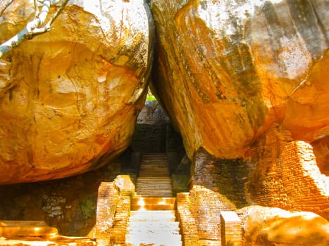 Sigiriya Lion Rock Fortress at Sri Lanka