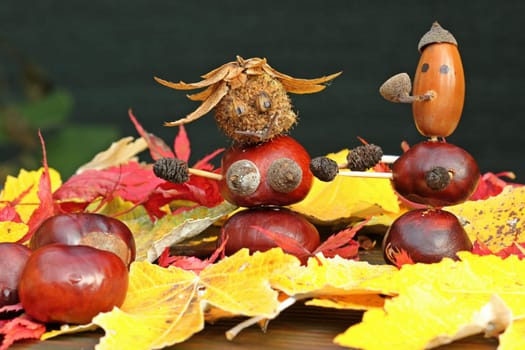 Chestnut woman and chestnut man