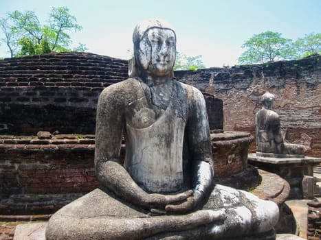 Buddha in Polonnaruwa temple - medieval capital of Ceylon,UNESCO