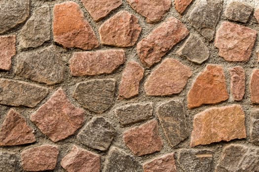 View of a detail of a wall of a house