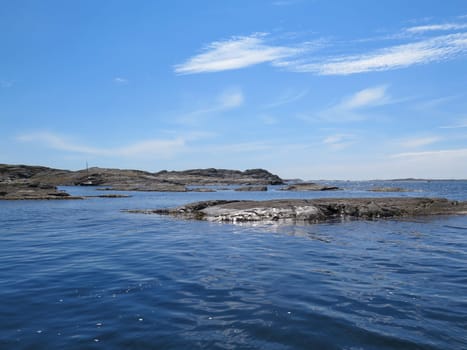 the swedish westcoast one beutiful summerday the ocean is very still