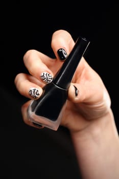decoration on the nails,manicure salon