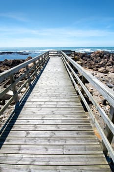 Viana do Castelo beach entrance in northern Portugal