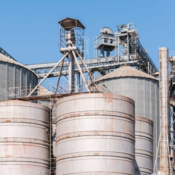 Plant for the drying and storage of cereals
