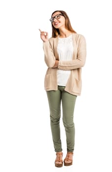 Lovely woman with arms folded and smiling