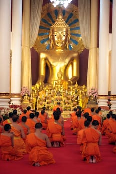 the Wat Phra Sing Temple in the city of chiang mai in the north of Thailand in Southeastasia. ...