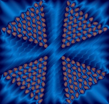 small abstract colored pattern with fine structure