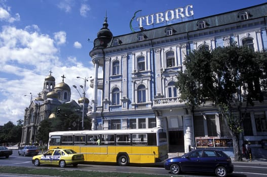 the Cathedral in the city centre of Varna on the Blacksea in Bulgaria in east Europe.