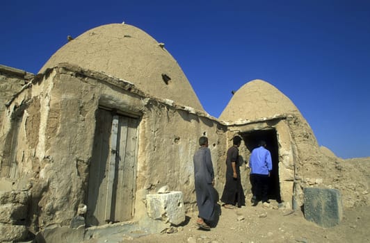 The traditional clay-eaters in the peasant doers like Sarouj near Hama in central Syria in Syria in the Middle East in Arabia.