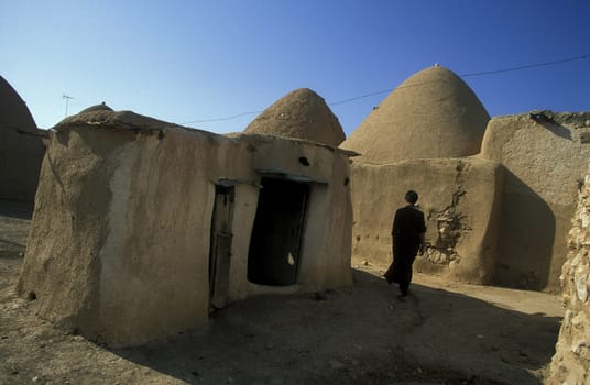 The traditional clay-eaters in the peasant doers like Sarouj near Hama in central Syria in Syria in the Middle East in Arabia.
