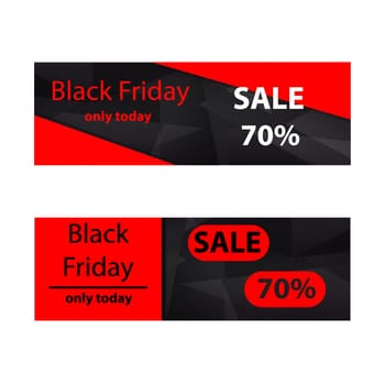 Black Friday sale inscription design template. Black Friday banner. Vector illustration