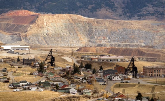 The Berkeley Pit Mine and Butte Montana