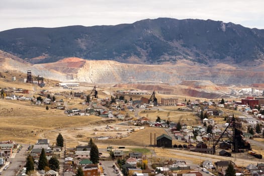 The Berkeley Pit Mine and Butte Montana