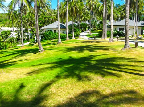 Koh Racha Yai, Thailand - February 11, 2010: Beautiful tropical luxury hotel The Racha 5 stars at Koh Racha Yai, Thailand