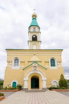 Duboviy ovrag, Russia - February 20, 2016: Exterior of the Holy Martyr Nikita Church. Volgograd region