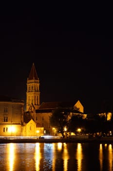St. Lawrence Cathedral in Trogir by night