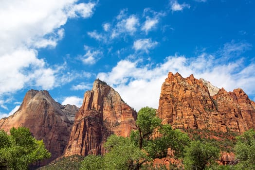 Beautiful landscape of Zion National Park in Utah