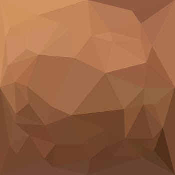 Low polygon style illustration of a burlywood goldenrod abstract geometric background.