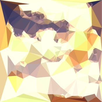 Low polygon style illustration of a golden wheat abstract geometric background.