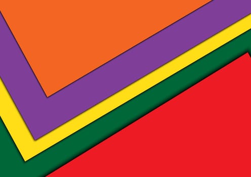 Illustration of unusual modern material design vector background
