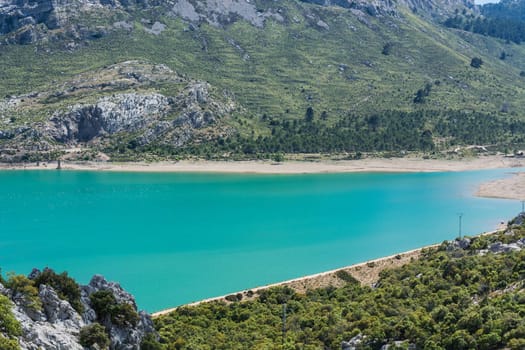 The artificial Cuber reservoir in the Sierra de Tramuntana,Mallorca,Spain.