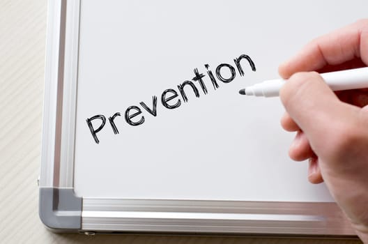 Human hand writing prevention on whiteboard