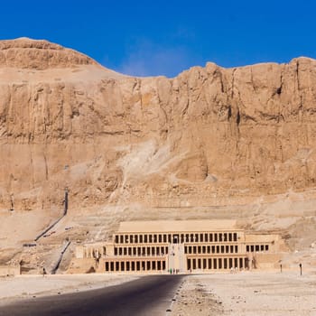 Luxor, Egypt - Oktober 15: The temple of Hatshepsut near Luxor in Egypt