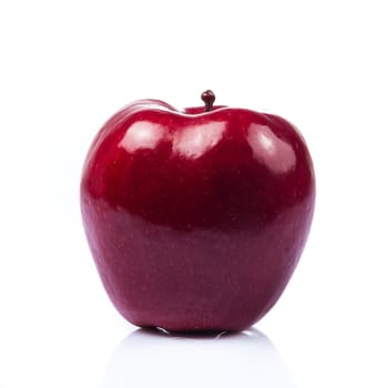 Fresh red apple isolated on white