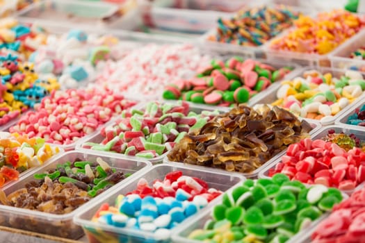 colorful candies  background. colorful fruit bonbon. jelly candies