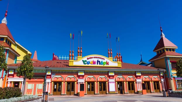 Sochi, Russia - MAY 16, 2016: Sochi Park - theme park in the city of Sochi