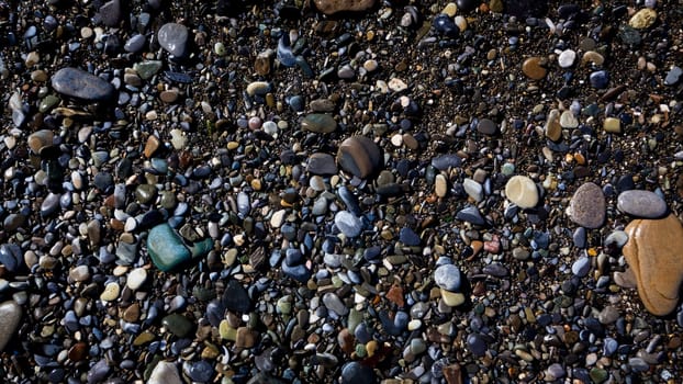 Sea stones background. beach pebbles. stones on beach