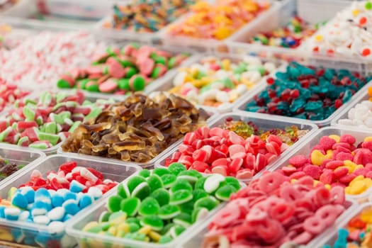 colorful candies  background. colorful fruit bonbon. jelly candies