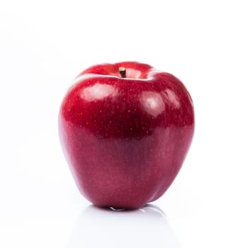 Fresh red apple isolated on white