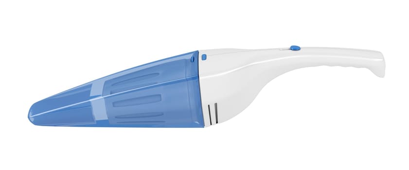 Side view of handheld vacuum cleaner, isolated on white background