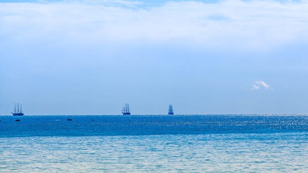 sailing ships.  ships and yachts