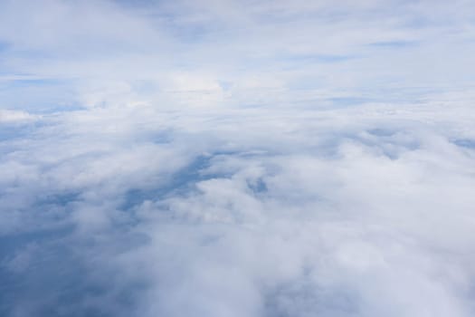 Clouds. view from the window of an airplane