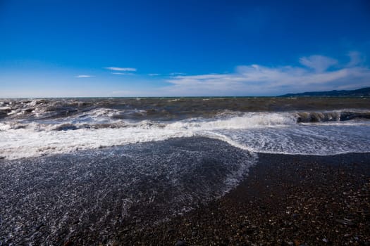 Background waves of the sea.  Beautiful waves