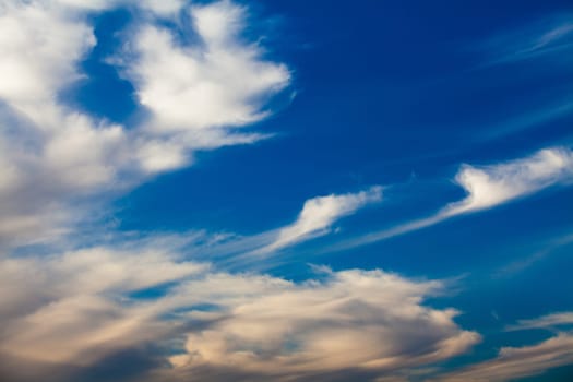 blue sky with cloud. Nice white cloud on the sky.
