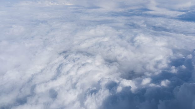 Clouds. view from the window of an airplane