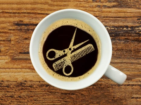 Coffee at the hairdresser - extra service for the waiting time