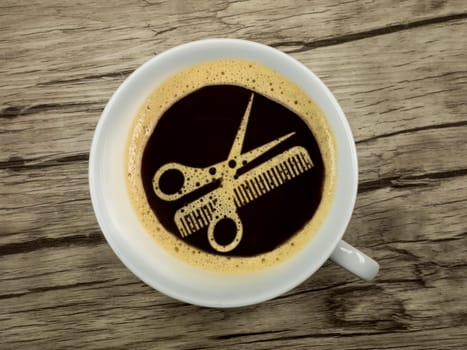 Coffee at the hairdresser - extra service for the waiting time