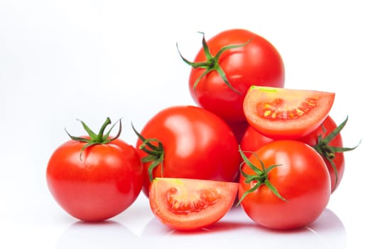 Tomato isolated on white