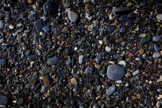 Sea stones background. beach pebbles. stones on beach