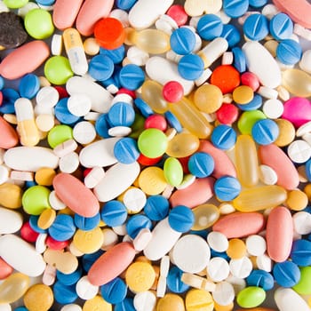 Colorful pills
