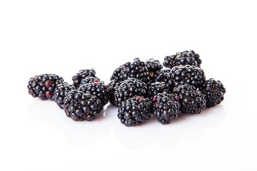 Blackberry isolated on white background