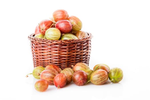 gooseberry isolated on white