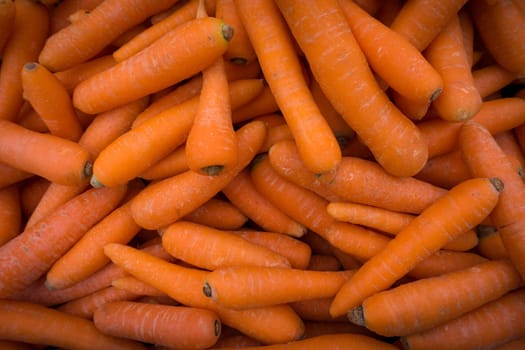 Carrots. Fresh organic carrots. Background texture of carrots.