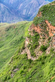 View of rugged Chicamocha Canyon near Bucaramanga, Colombia